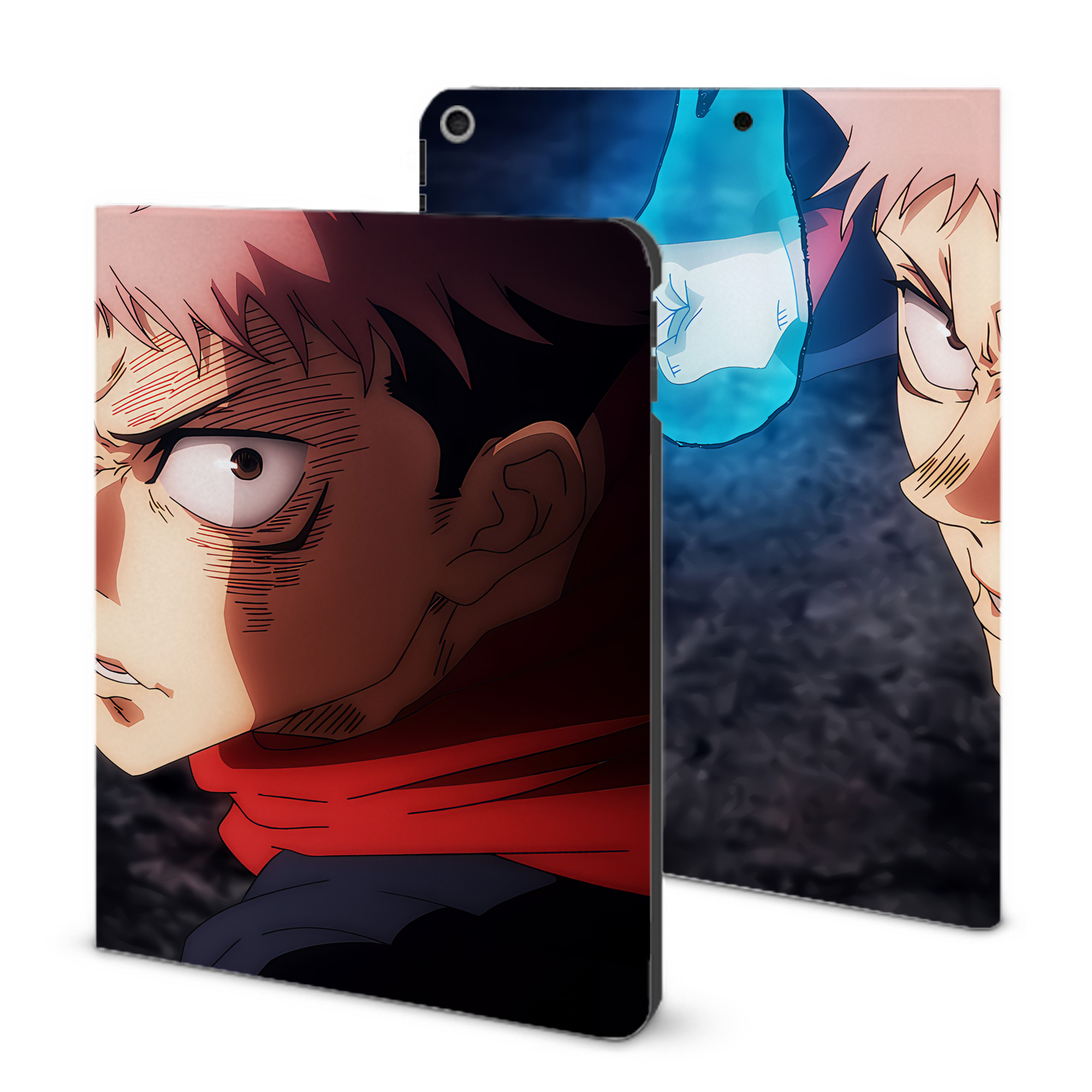 （画像用） 呪術廻戦 Jujutsu Kaisen IPad ケース ブック型 PUレザー TPU 耐衝撃 軽量 薄型 ペン収納なし 全面保護 IPad 各モデル対応